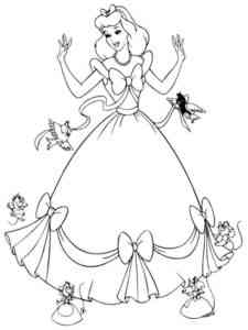 Cinderella 24 coloring page
