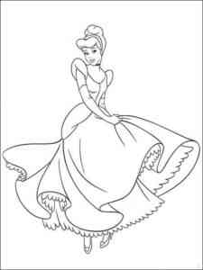 Cinderella 3 coloring page