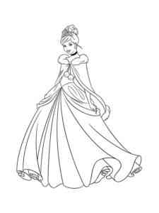 Cinderella 30 coloring page