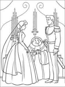 Cinderella 9 coloring page