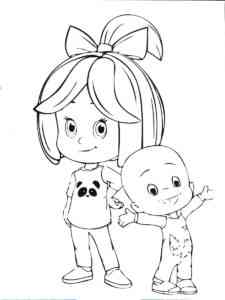 Cleo and Cuquin 4 coloring page