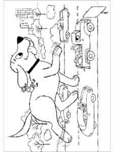Clifford 10 coloring page