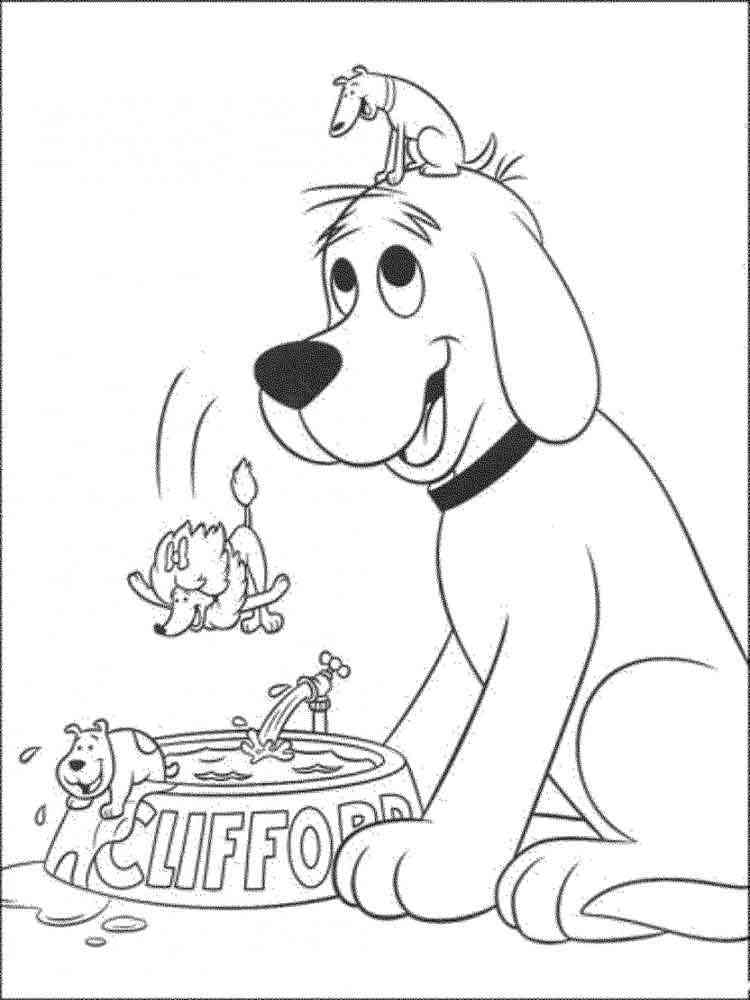 Clifford 17 coloring page