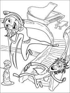 Cloudy with a Chance of Meatballs 1 coloring page