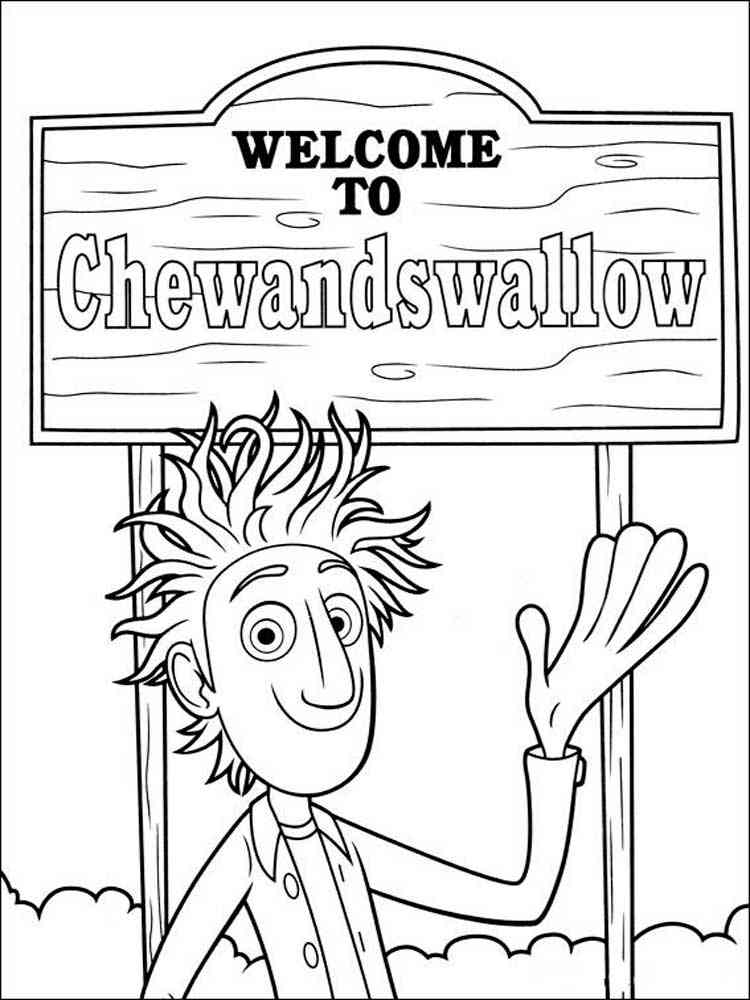 Cloudy with a Chance of Meatballs 5 coloring page