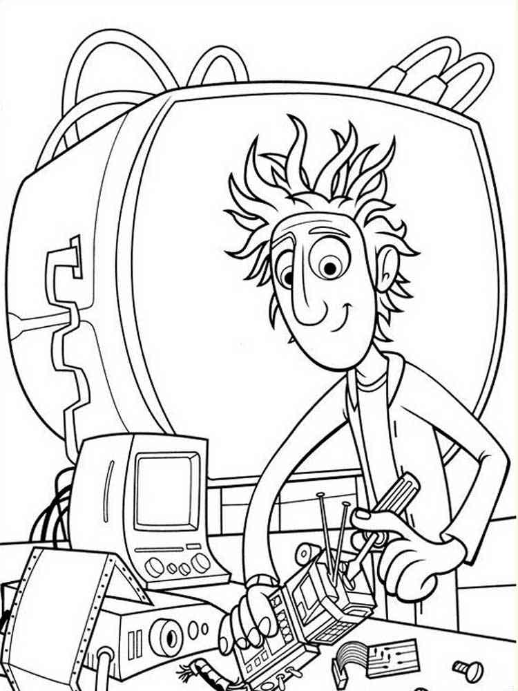 Cloudy with a Chance of Meatballs 7 coloring page