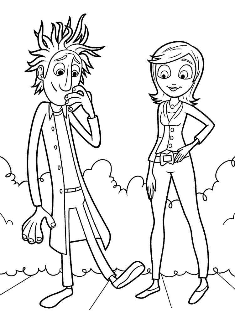 Cloudy with a Chance of Meatballs 8 coloring page