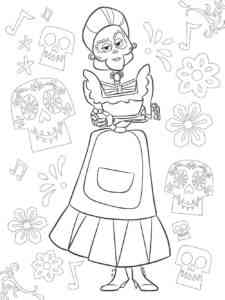Imelda from Coco coloring page