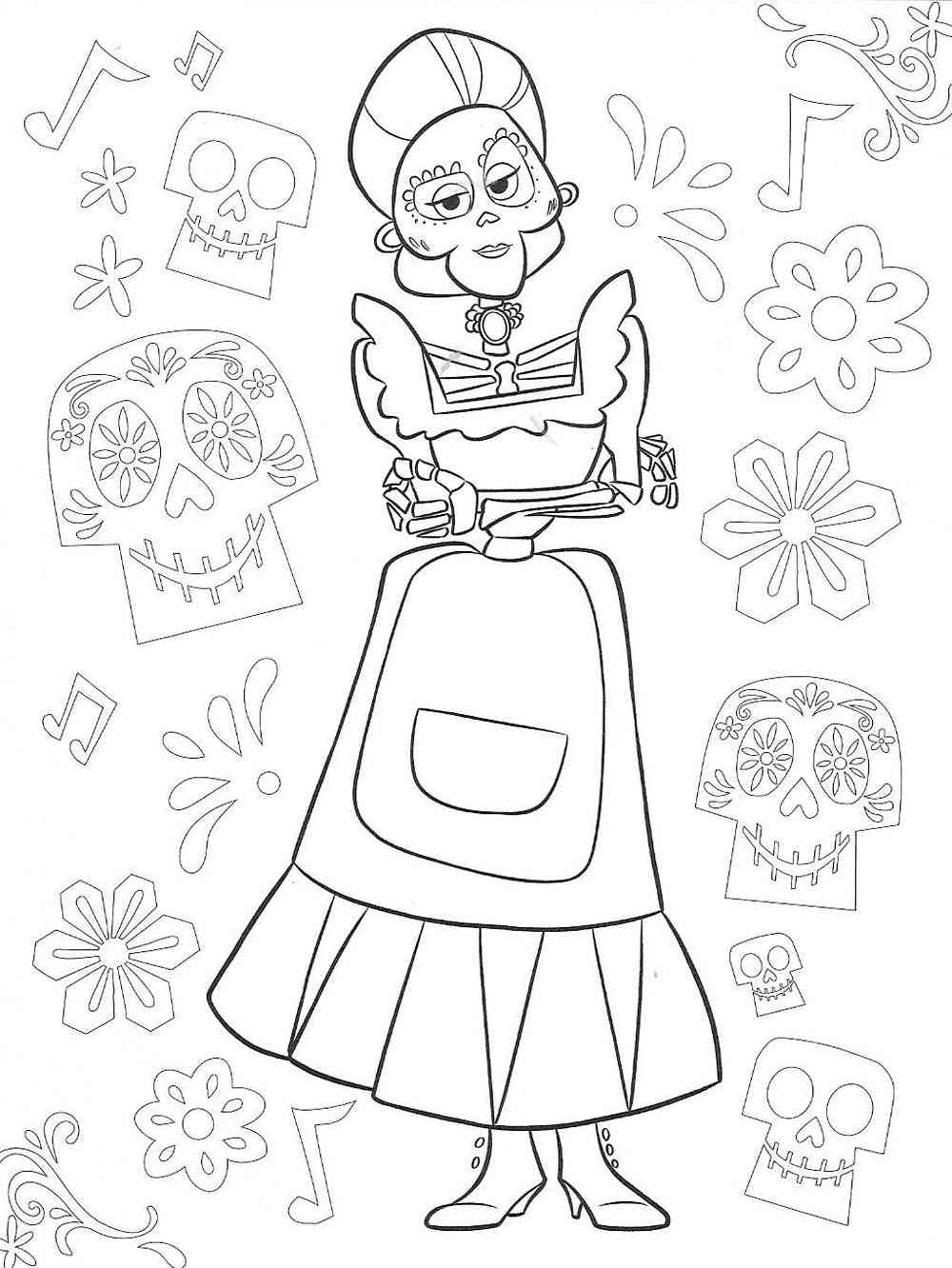 Imelda from Coco coloring page