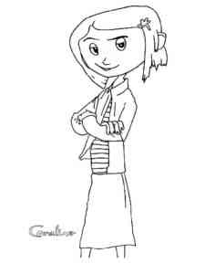 Coraline 3 coloring page