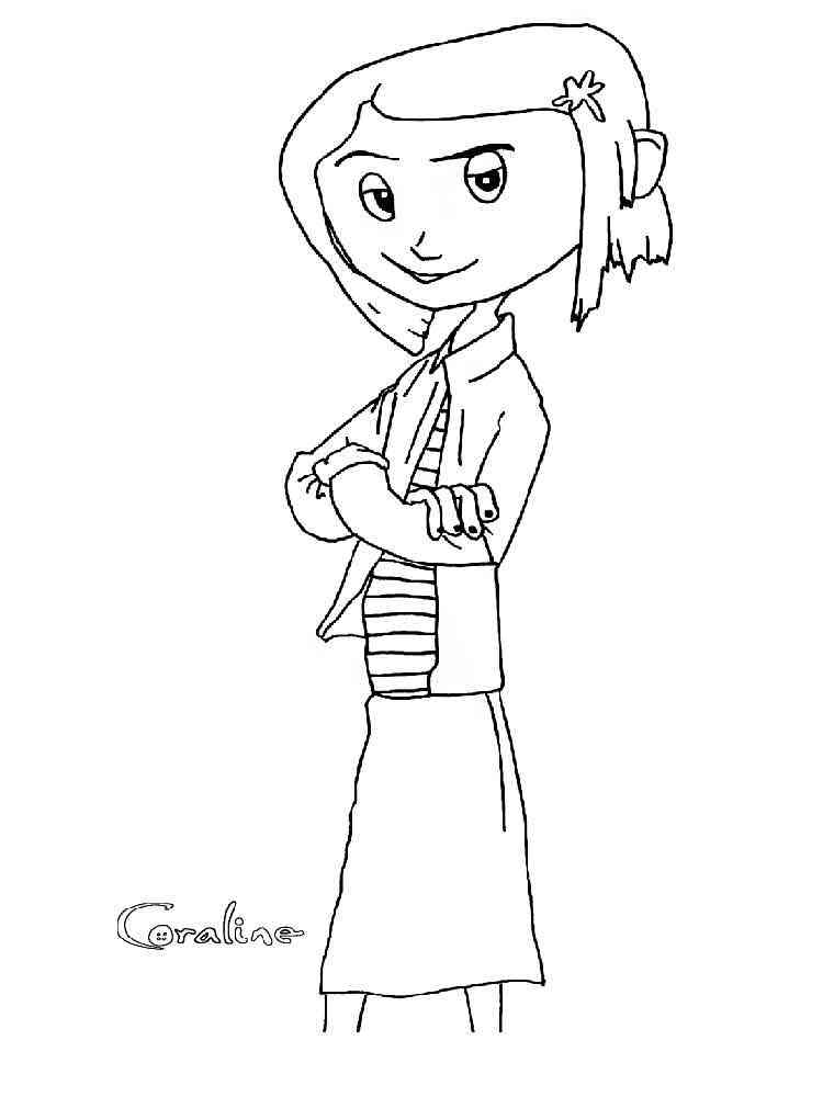 Coraline 3 coloring page