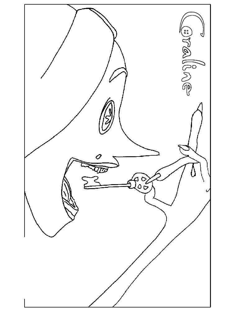 Coraline 5 coloring page