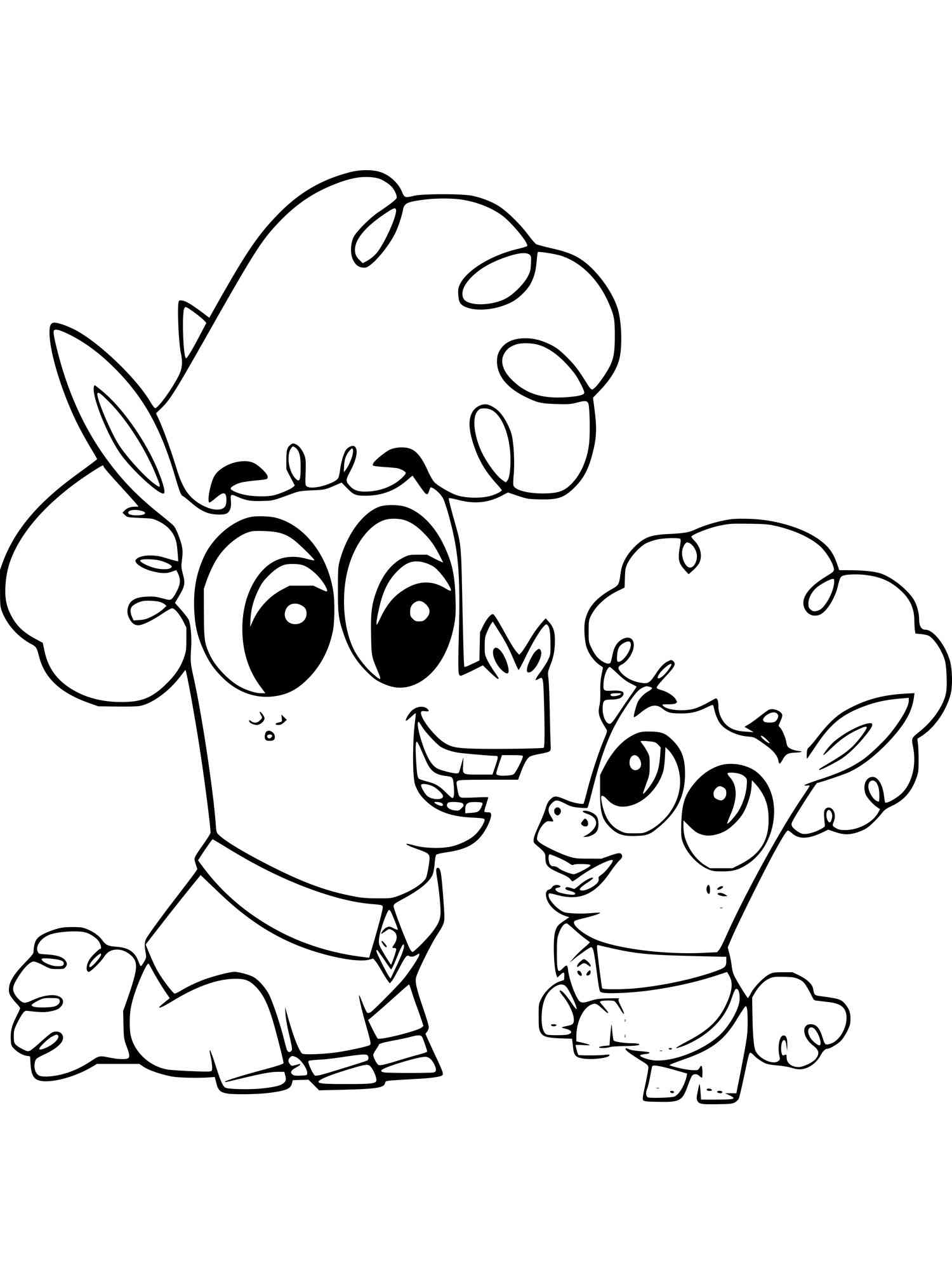 Corn and Peg 4 coloring page
