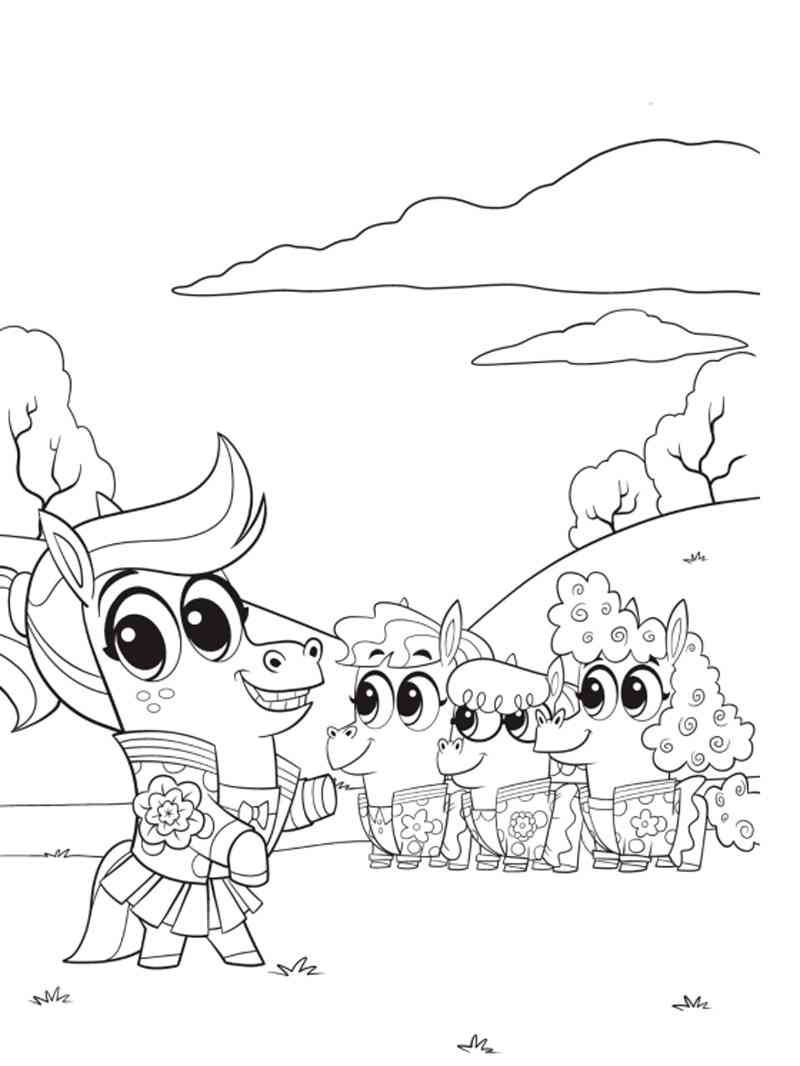 Corn and Peg 8 coloring page