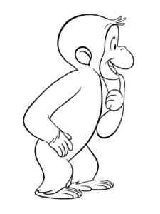 Curious George 10 coloring page