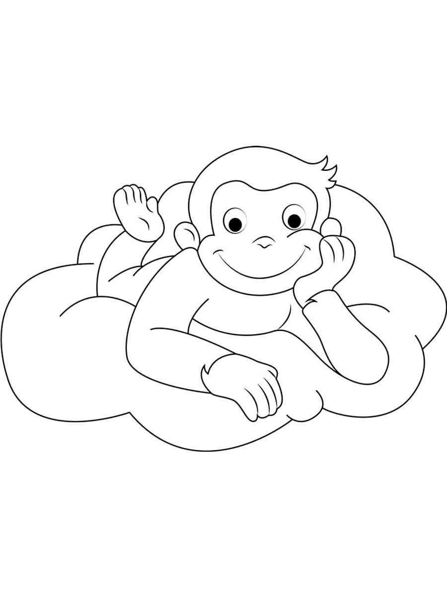 Curious George 11 coloring page