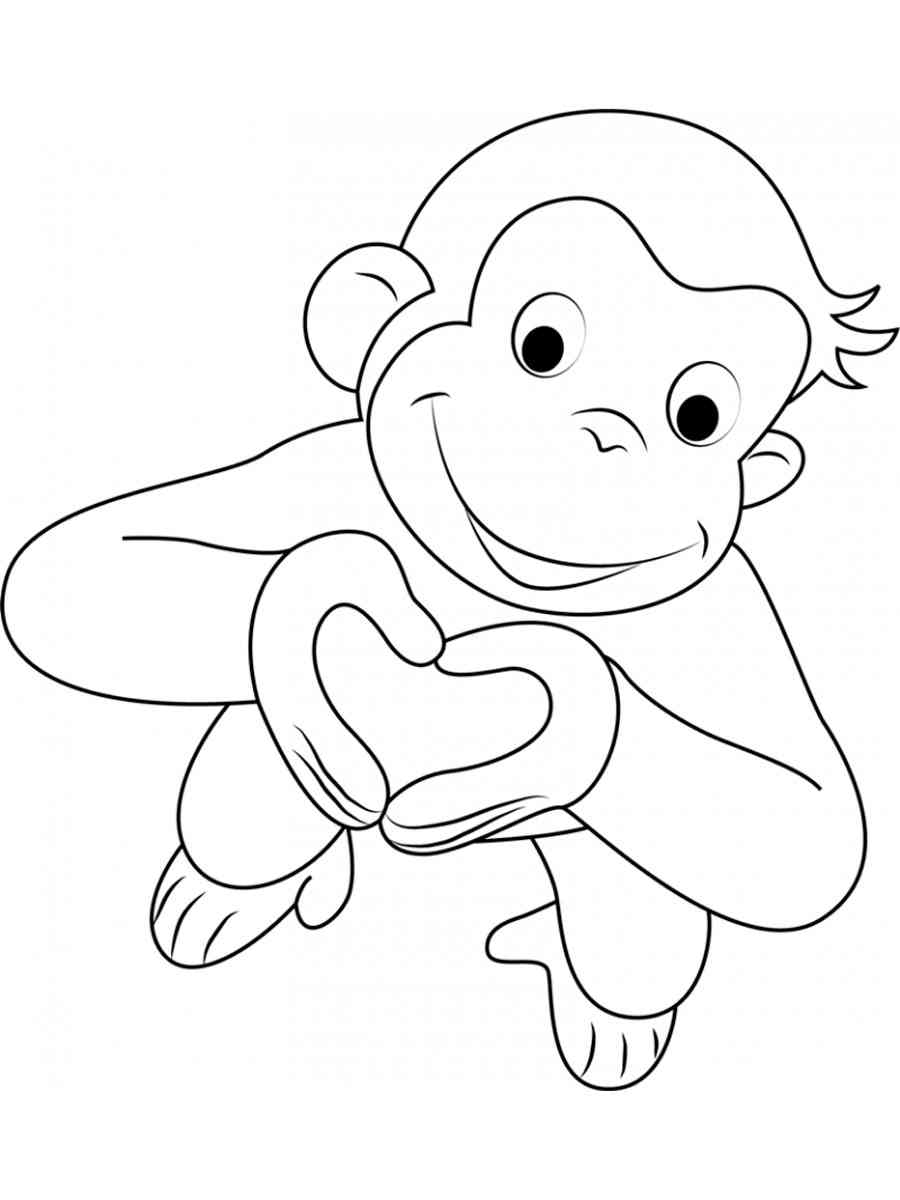 Curious George 14 coloring page