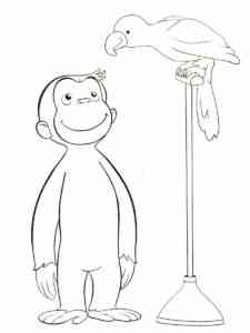 Curious George 15 coloring page