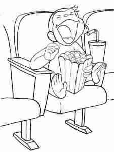 Curious George 16 coloring page