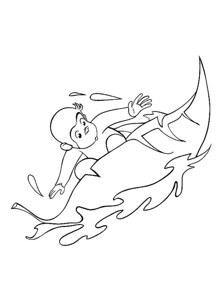 Curious George 19 coloring page