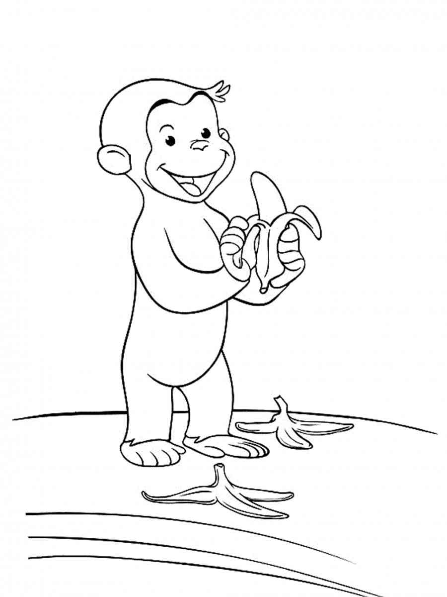 Curious George 21 coloring page