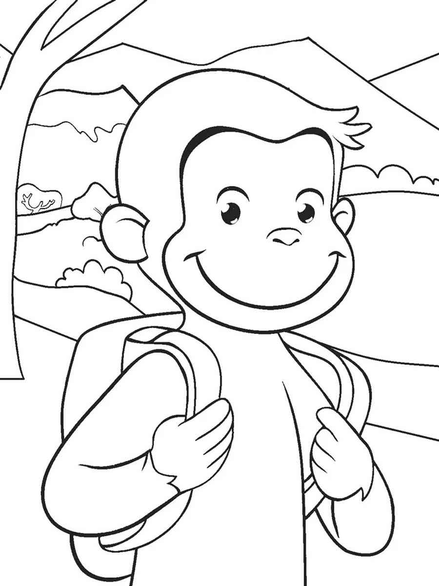 Curious George 23 coloring page