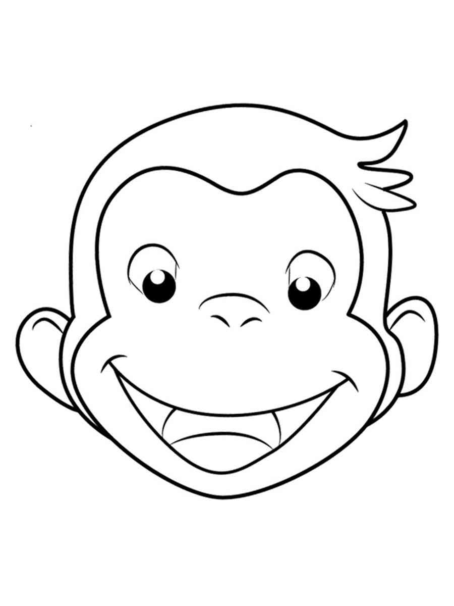 Curious George 25 coloring page