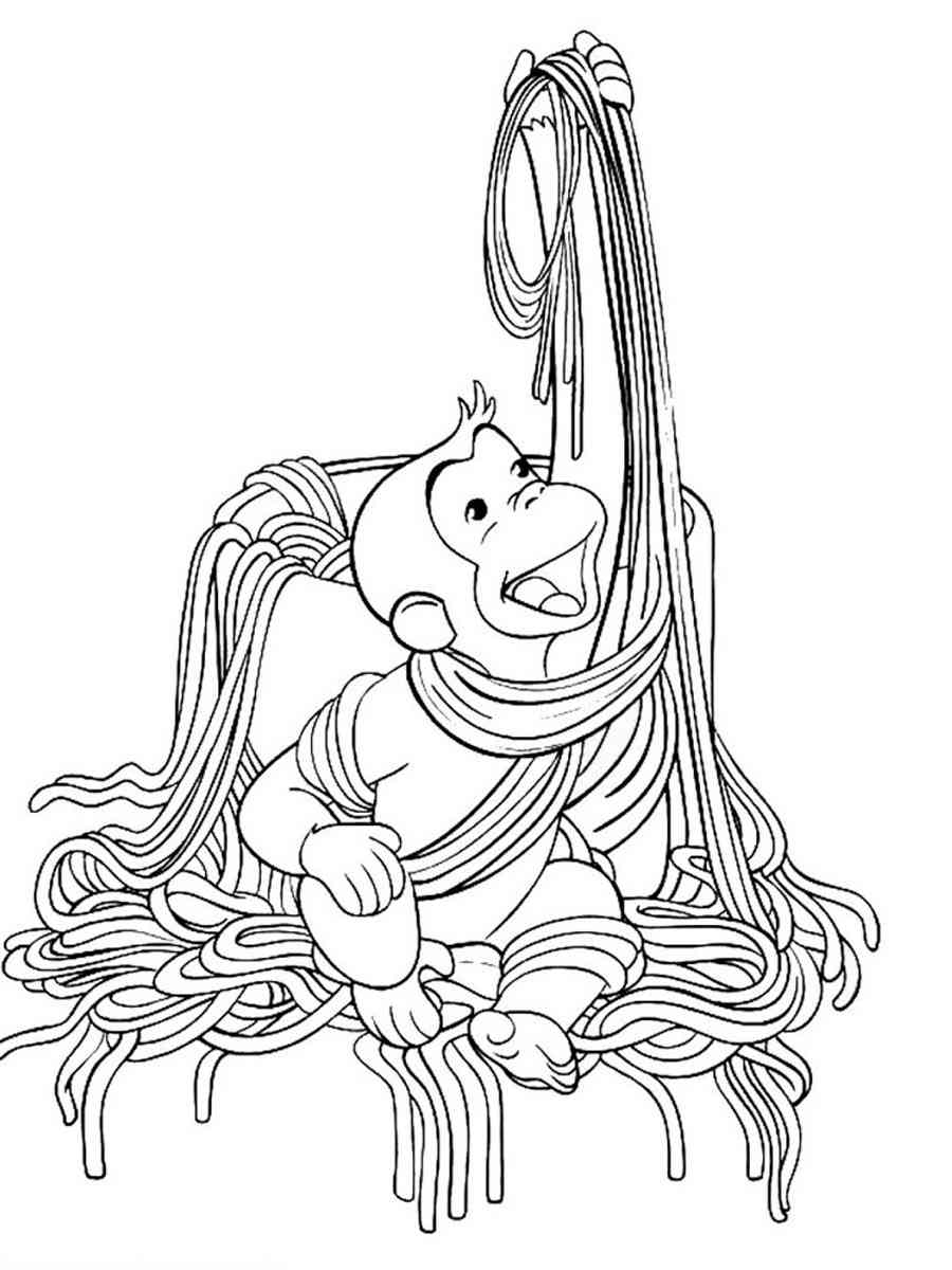 Curious George 26 coloring page