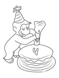 Curious George 28 coloring page