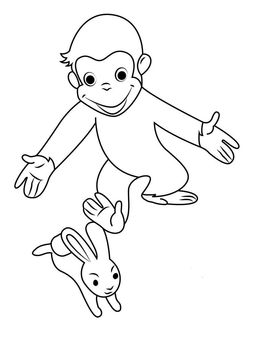 Curious George 29 coloring page