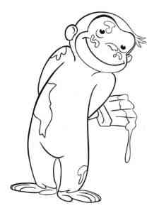 Curious George 30 coloring page