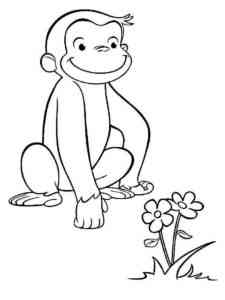 Curious George 32 coloring page