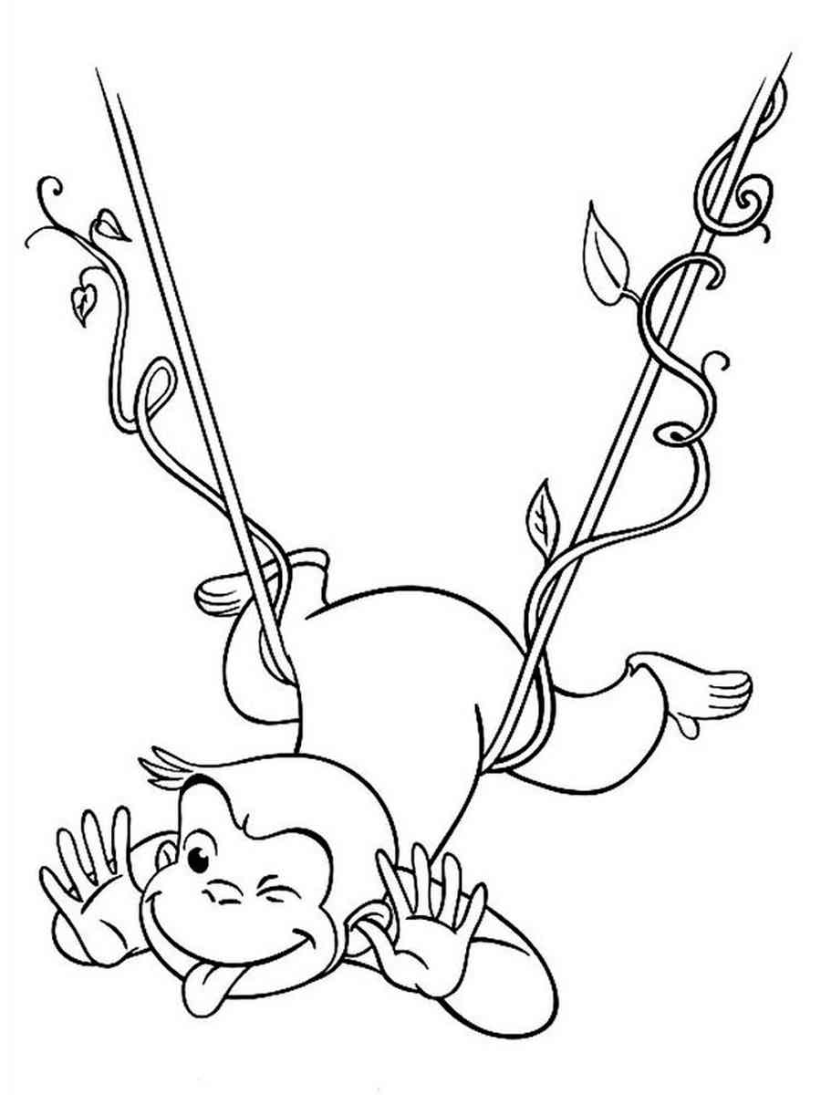 Curious George 34 coloring page