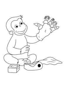 Curious George 35 coloring page