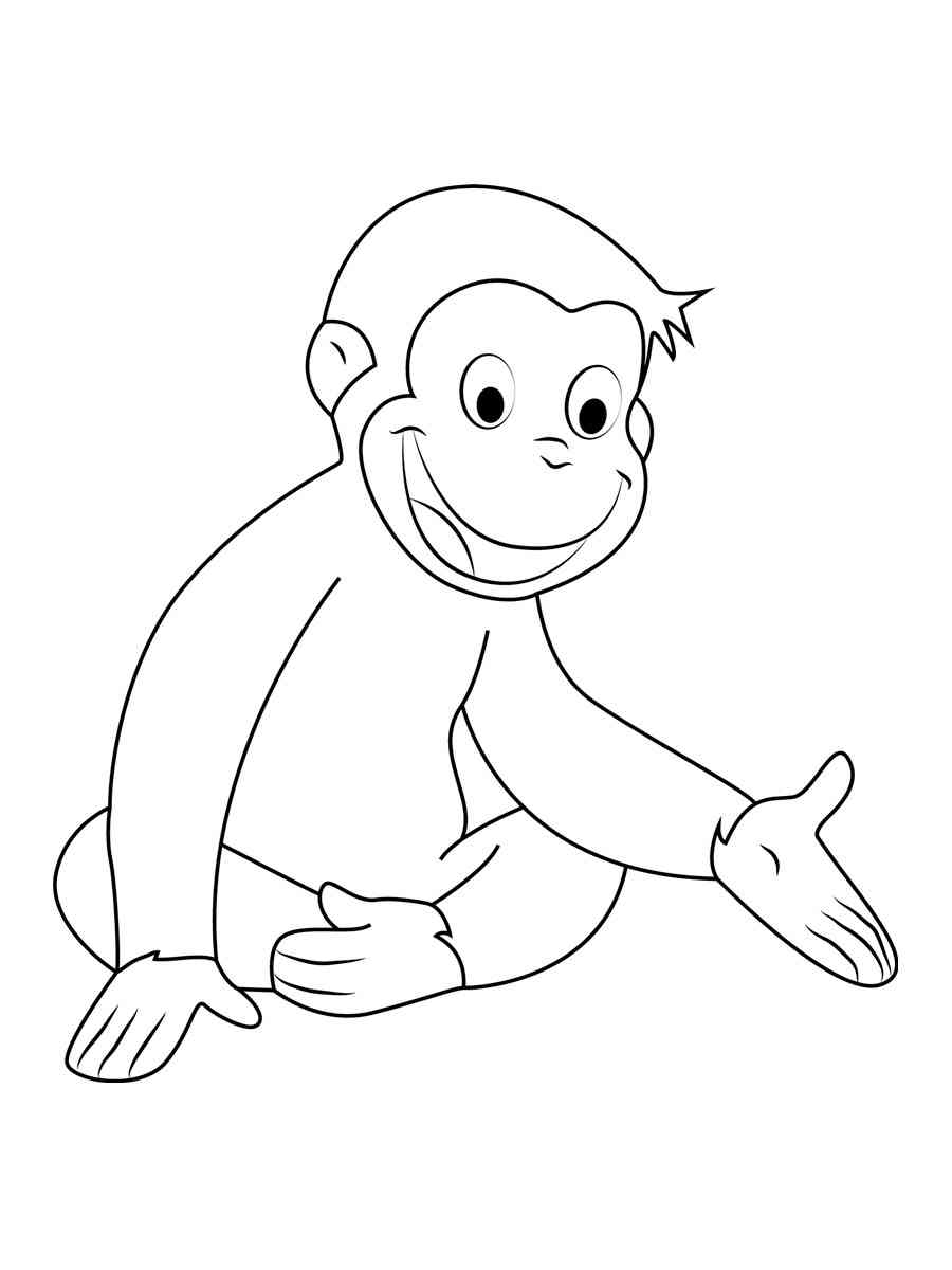 Curious George 36 coloring page