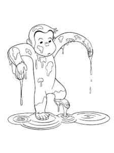 Curious George 37 coloring page