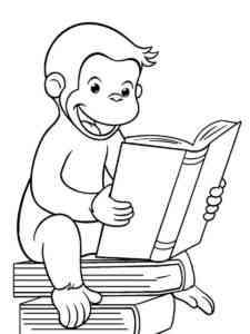 Curious George 6 coloring page