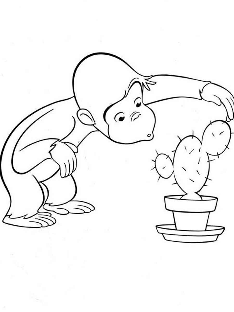 Curious George 9 coloring page