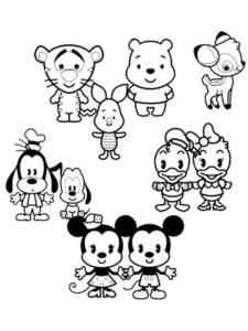 Cute Disney 5 coloring page