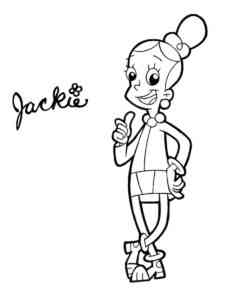 Jackie from Cyberchase coloring page