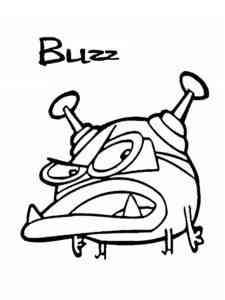 Buzz from Cyberchase coloring page