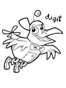 Digit from Cyberchase coloring page