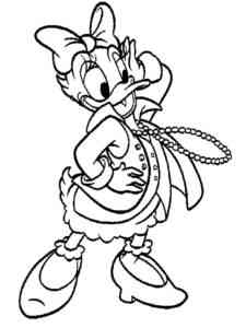 Daisy Duck 13 coloring page