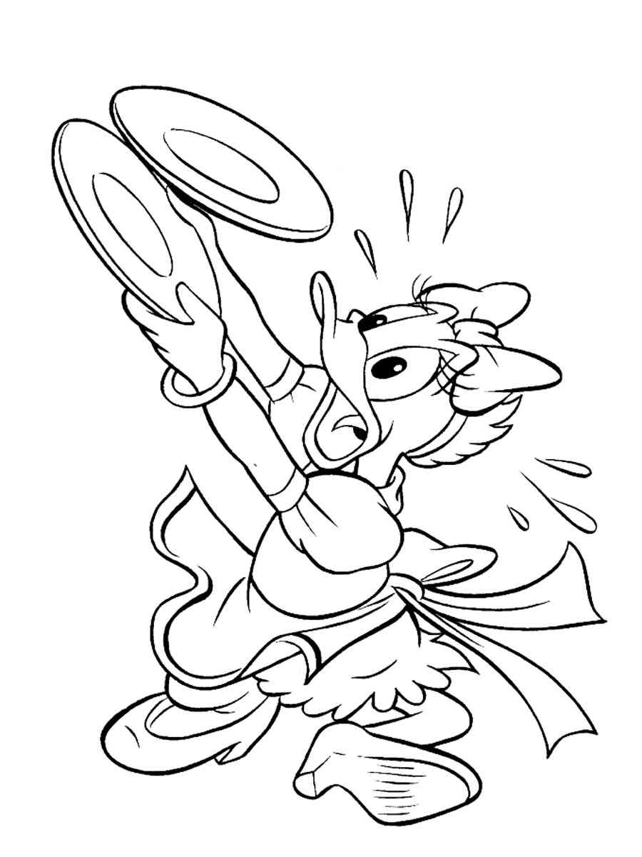 Daisy Duck 16 coloring page