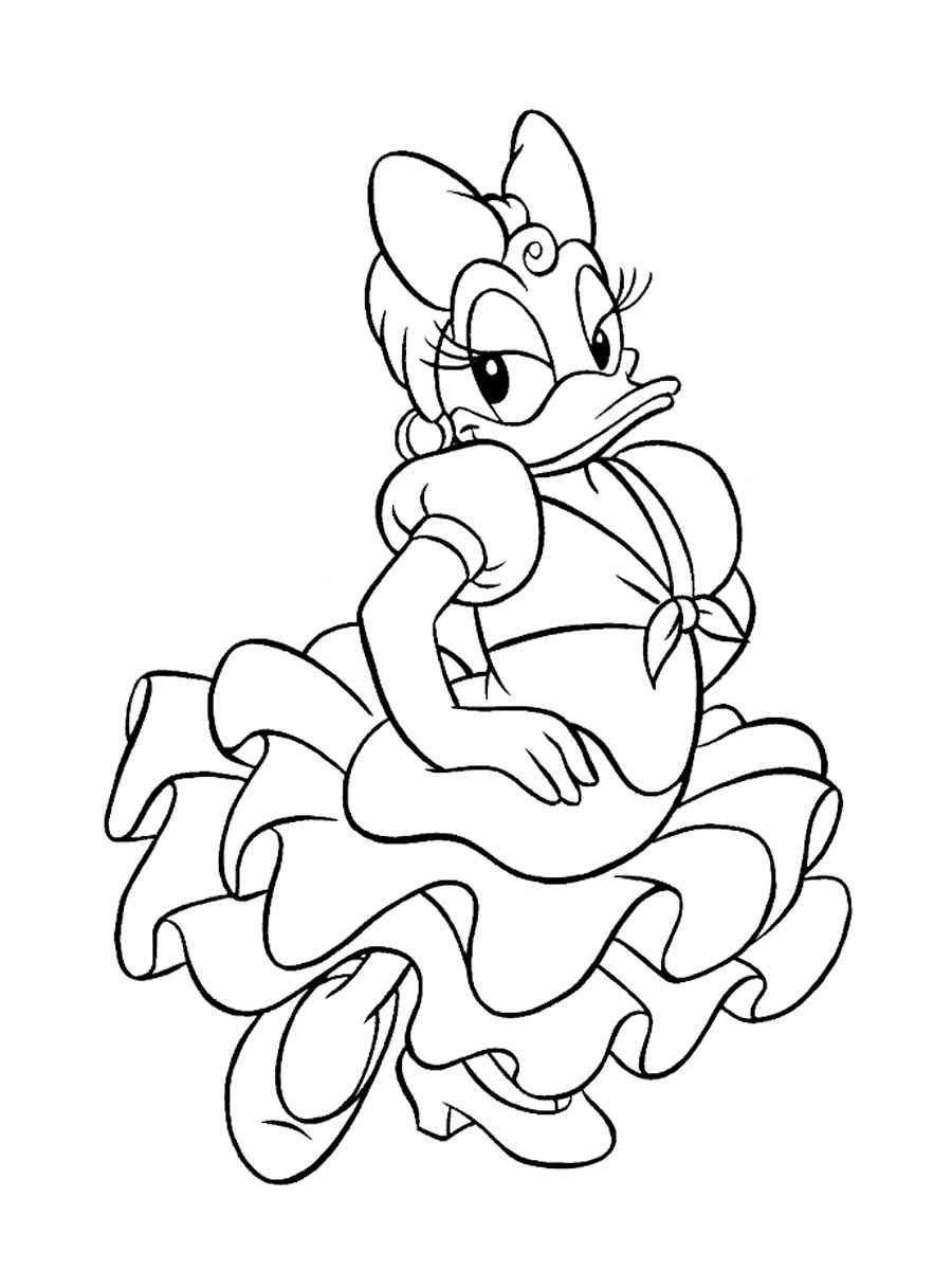 Daisy Duck 17 coloring page