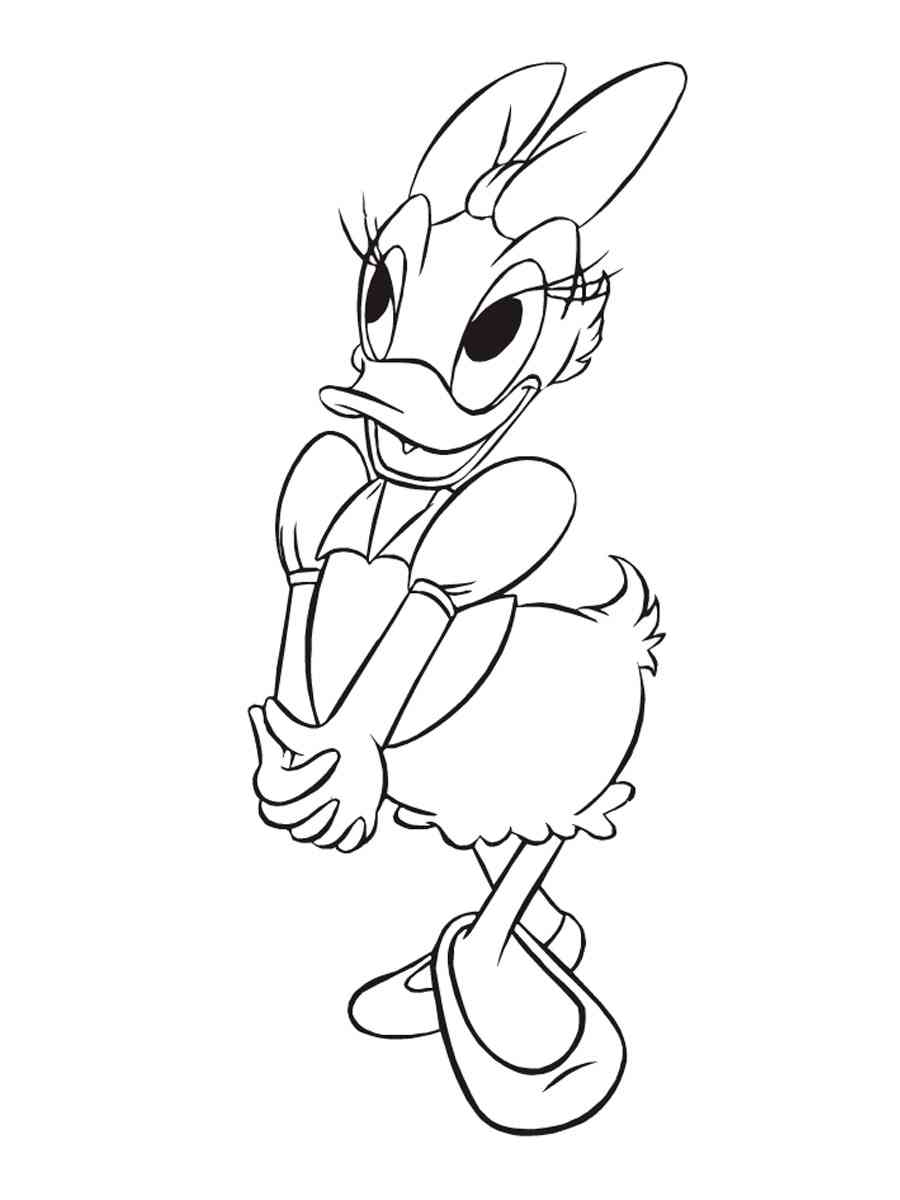 Daisy Duck 25 coloring page