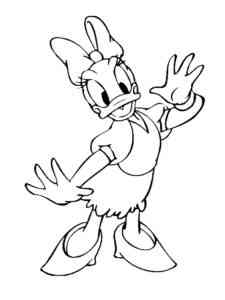 Daisy Duck 4 coloring page