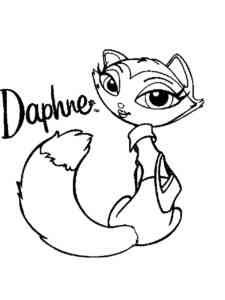 Daphne from Bratz Petz coloring page