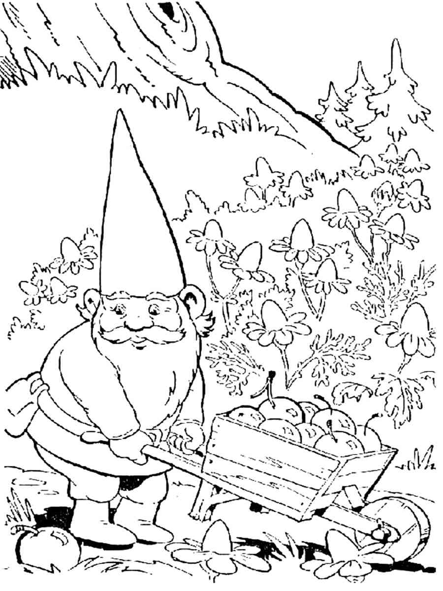 David the Gnome 10 coloring page