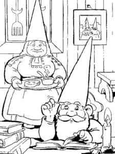 David the Gnome 9 coloring page